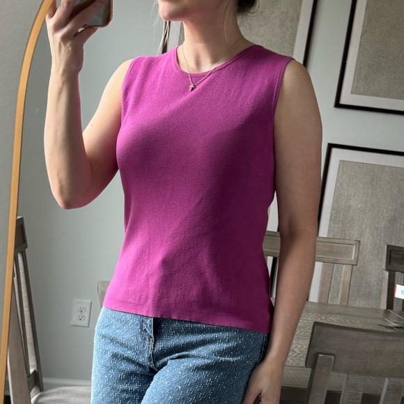 Women's Pink Sleeveless Top - Picture 6 of 10